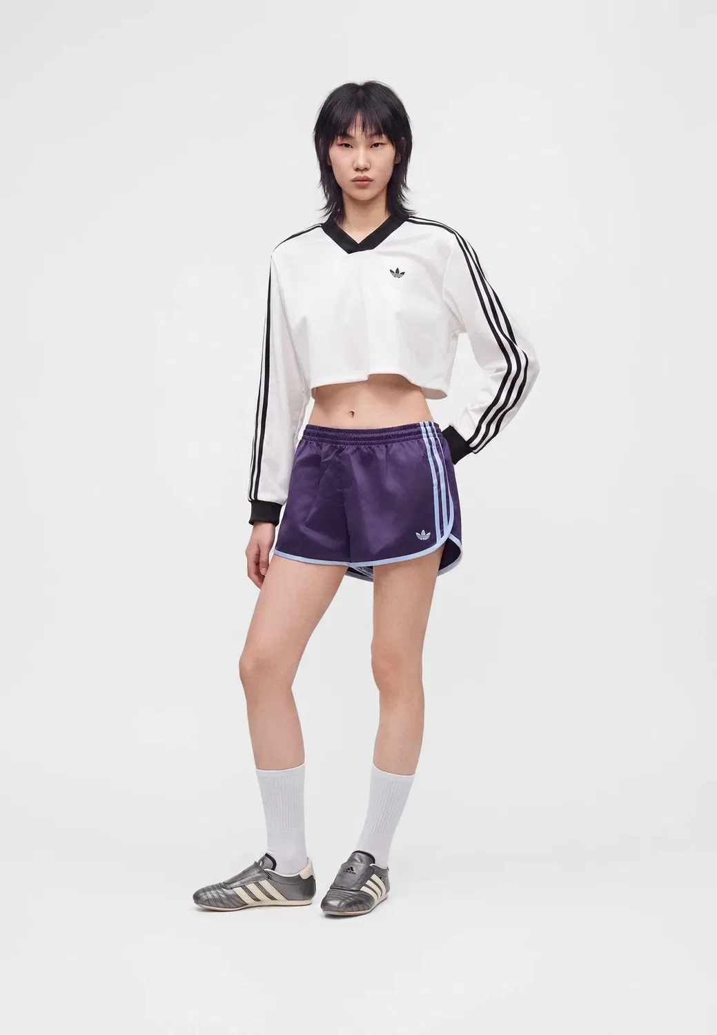Спринтерские шорты Adidas Originals, Violet/Blue Dawn — фото 2
