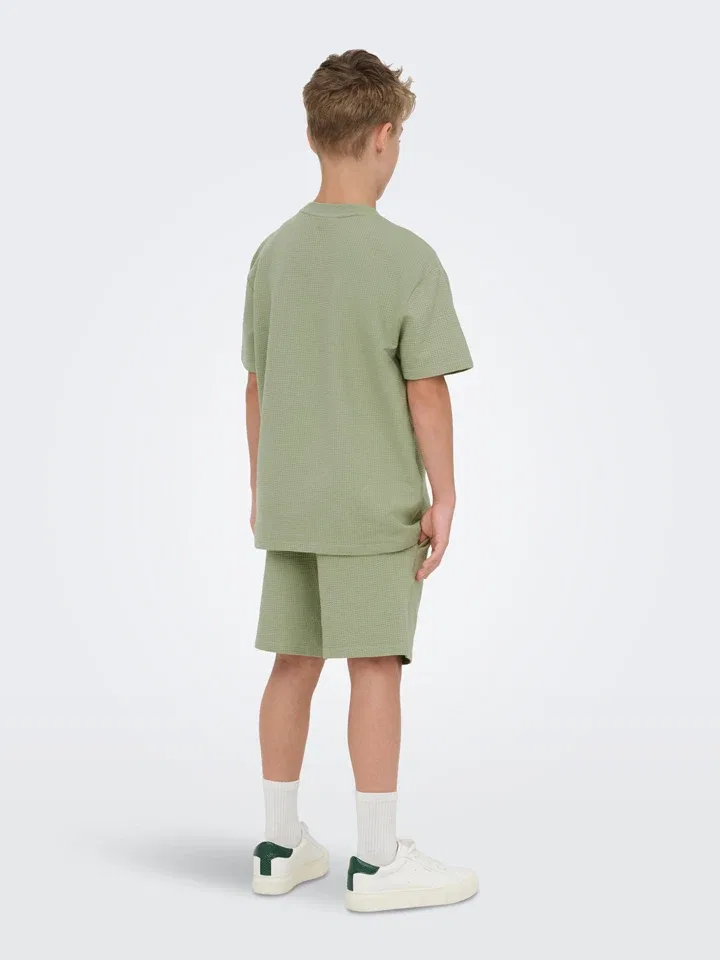 Шорты хлопковые Kian Only & Sons Junior, хаки — фото 3