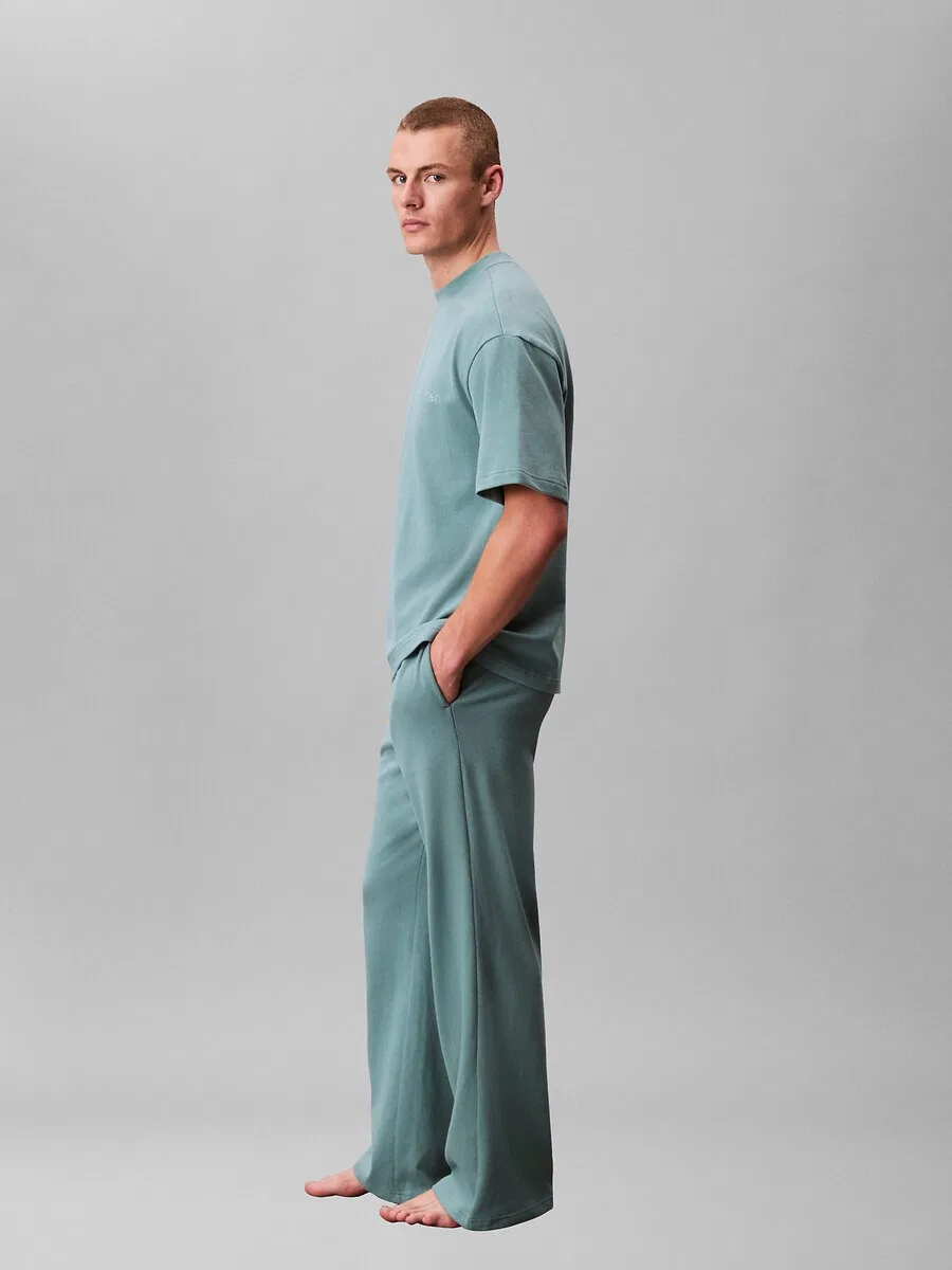 Длинная пижама Calvin Klein бирюзового цвета — фото 4