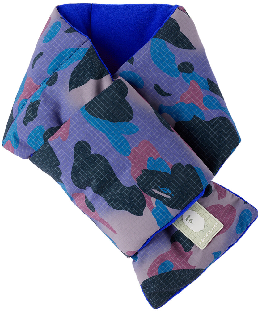 

Детский фиолетовый шарф в сетку BAPE