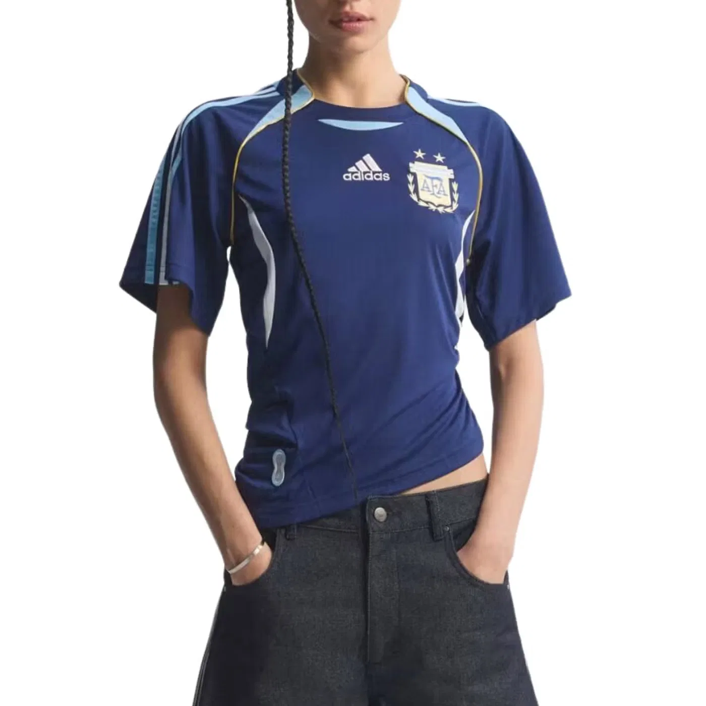 Джерси футбольное с принтом Argentina Reconstructed Bringback Adidas, темно-синий — фото 2
