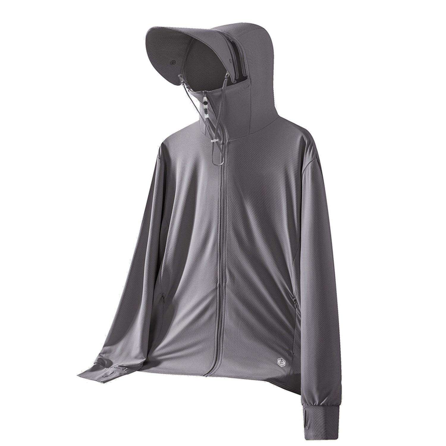 

JEEP SPIRIT Охлаждающая суперлегкая дышащая быстросохнущая одежда с защитой от ультрафиолета унисекс, Men's Dark Gray