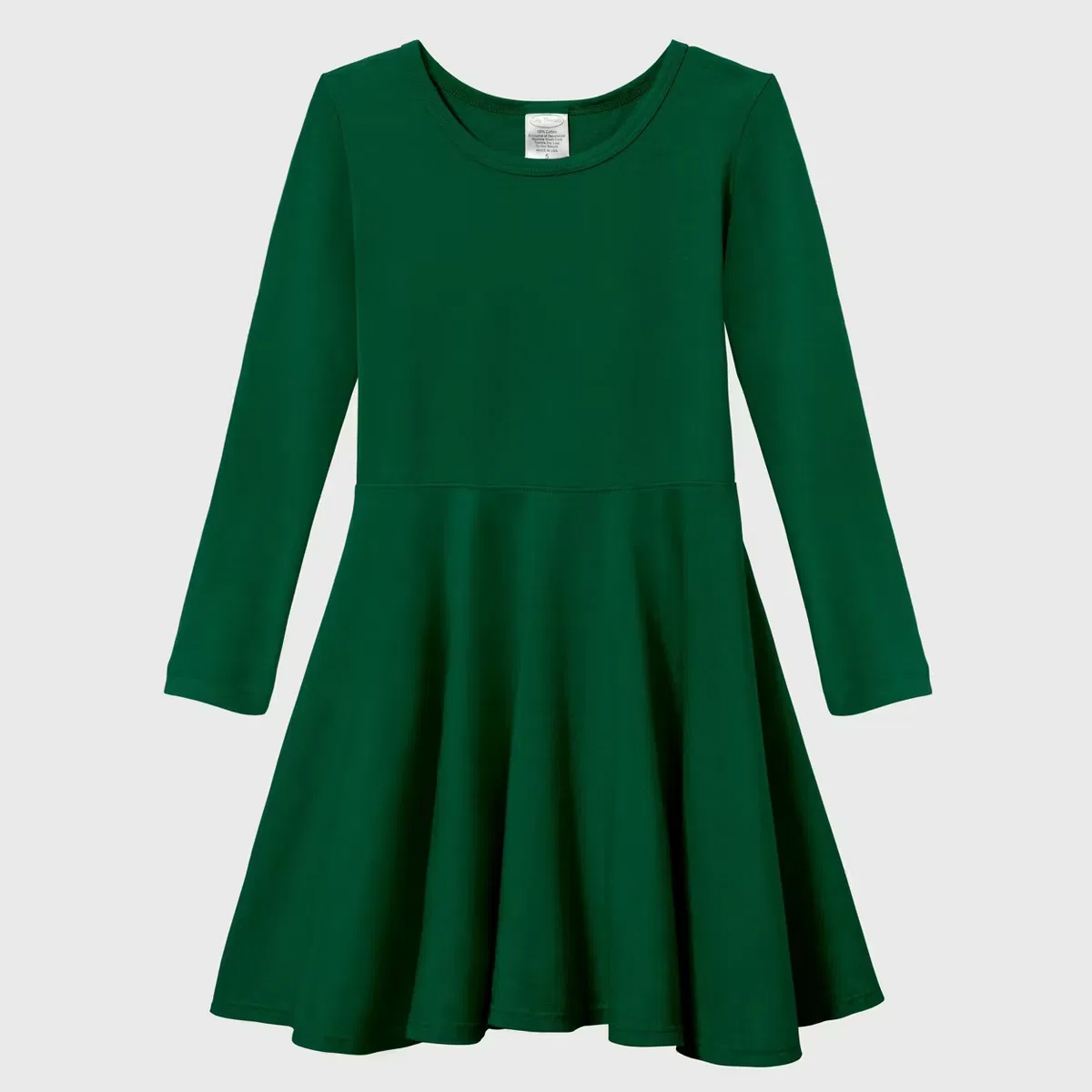 Платье с длинным рукавом Skater City Threads, Forest Green — фото 2