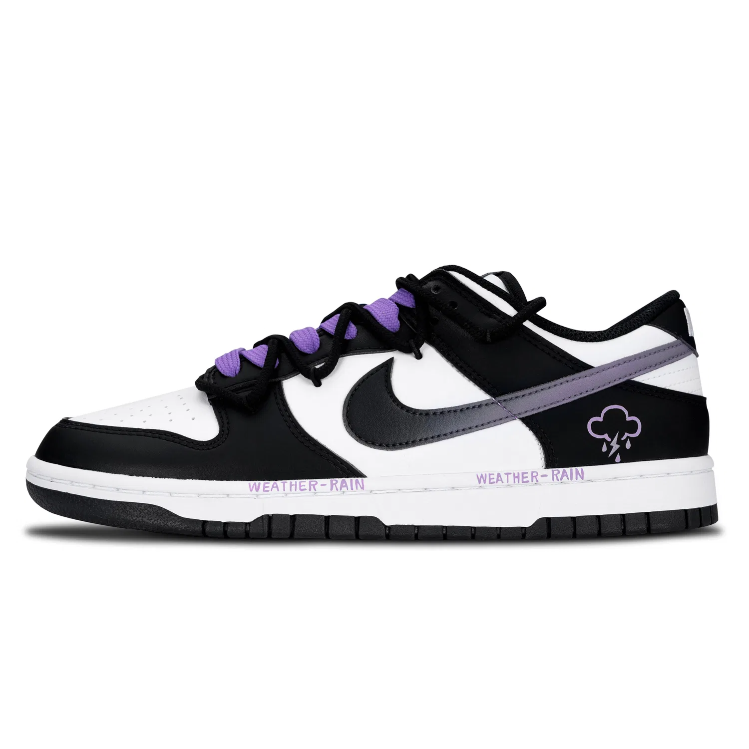 Детские кроссовки-скейтборд с низким верхом Nike Dunk Skateboard Shoes, Purple — фото 3