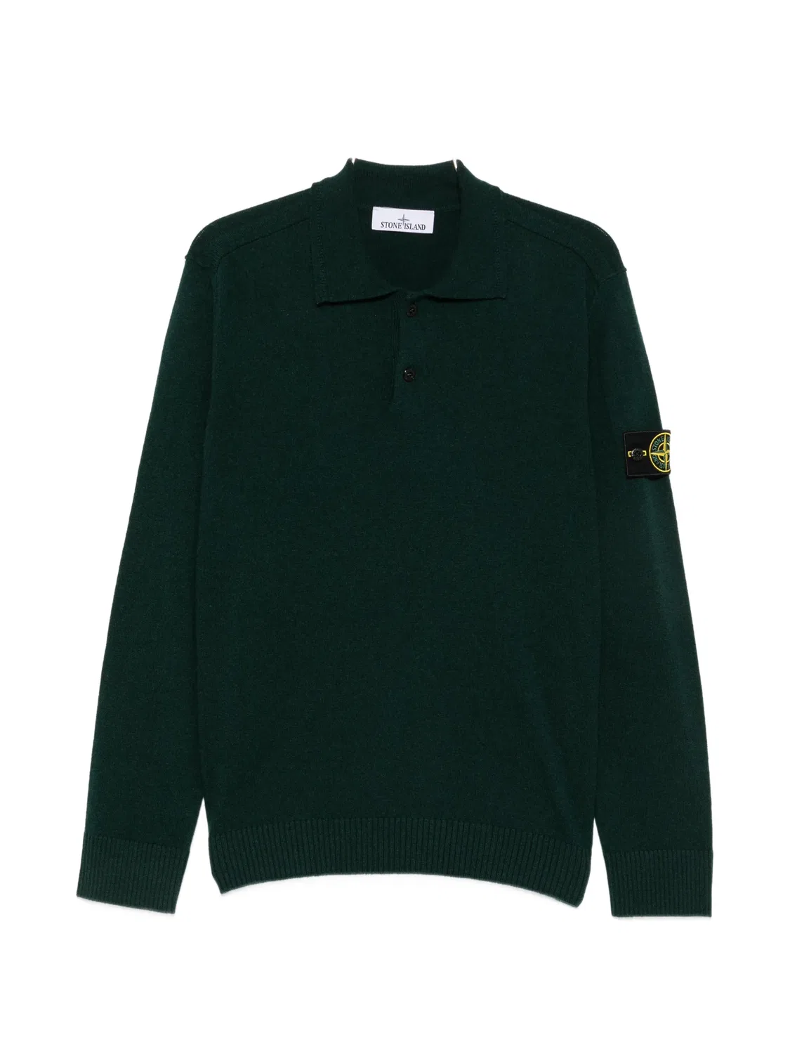 Свитер с нашивкой в виде компаса Stone Island, зеленый