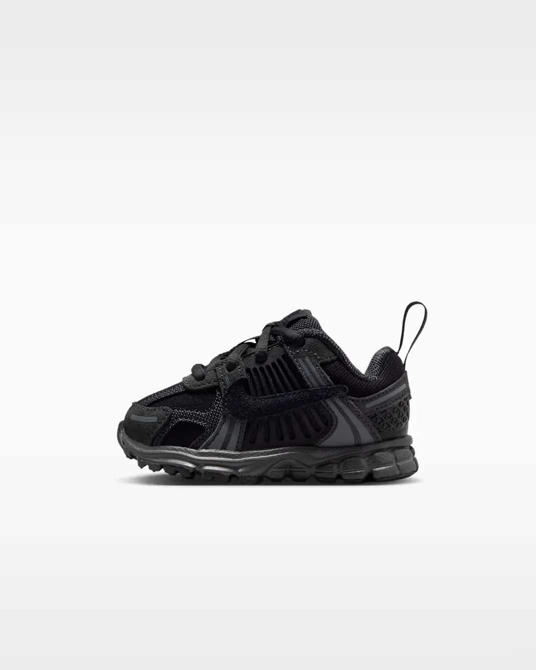 Детская обувь (классические шнурки) Nike Vomero 5, Dark Smoke Grey/Anthracite/White/Team Black