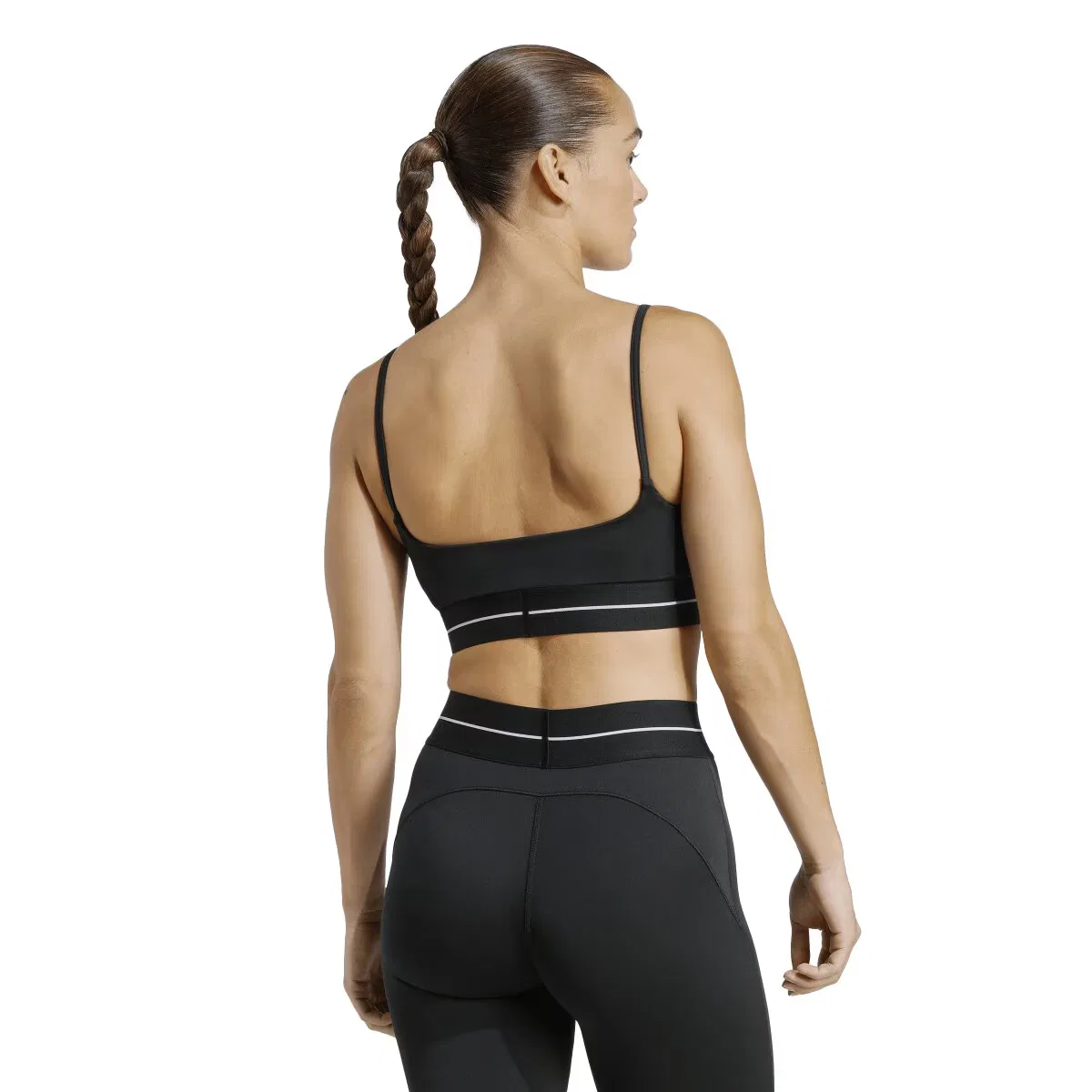 Женский топ, Workout Essentials Plus, adidas, черный — фото 4