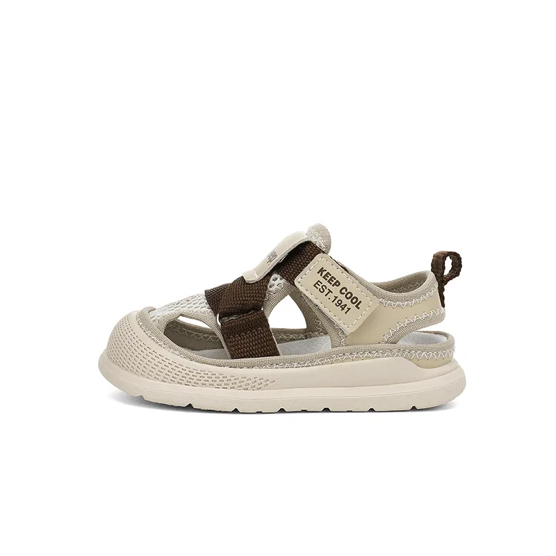 Детские сандалии для мальчиков с закрытым носком, модель Air Shoes, Jeep, Khaki
