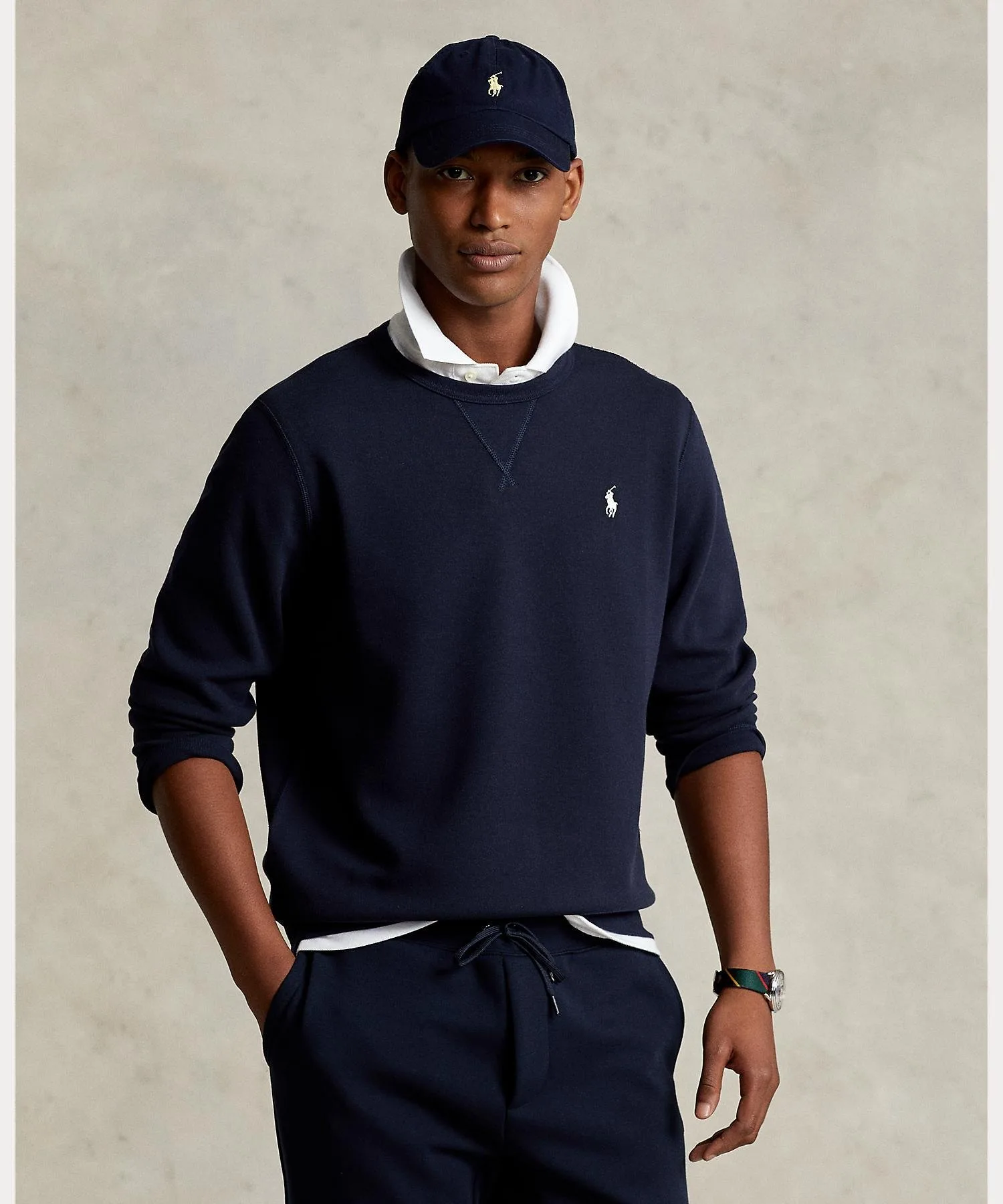 Толстовка двойной вязки Polo Ralph Lauren, 410 Navy