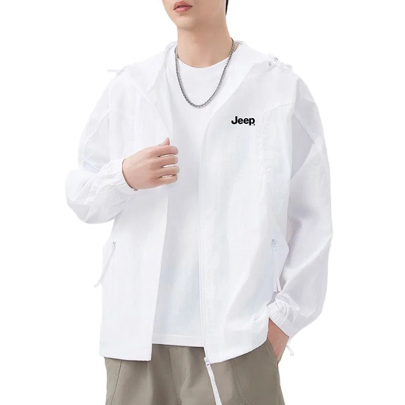 Детская одежда для защиты от солнца Jeep Breathable Sun Protection Clothing Unisex, White