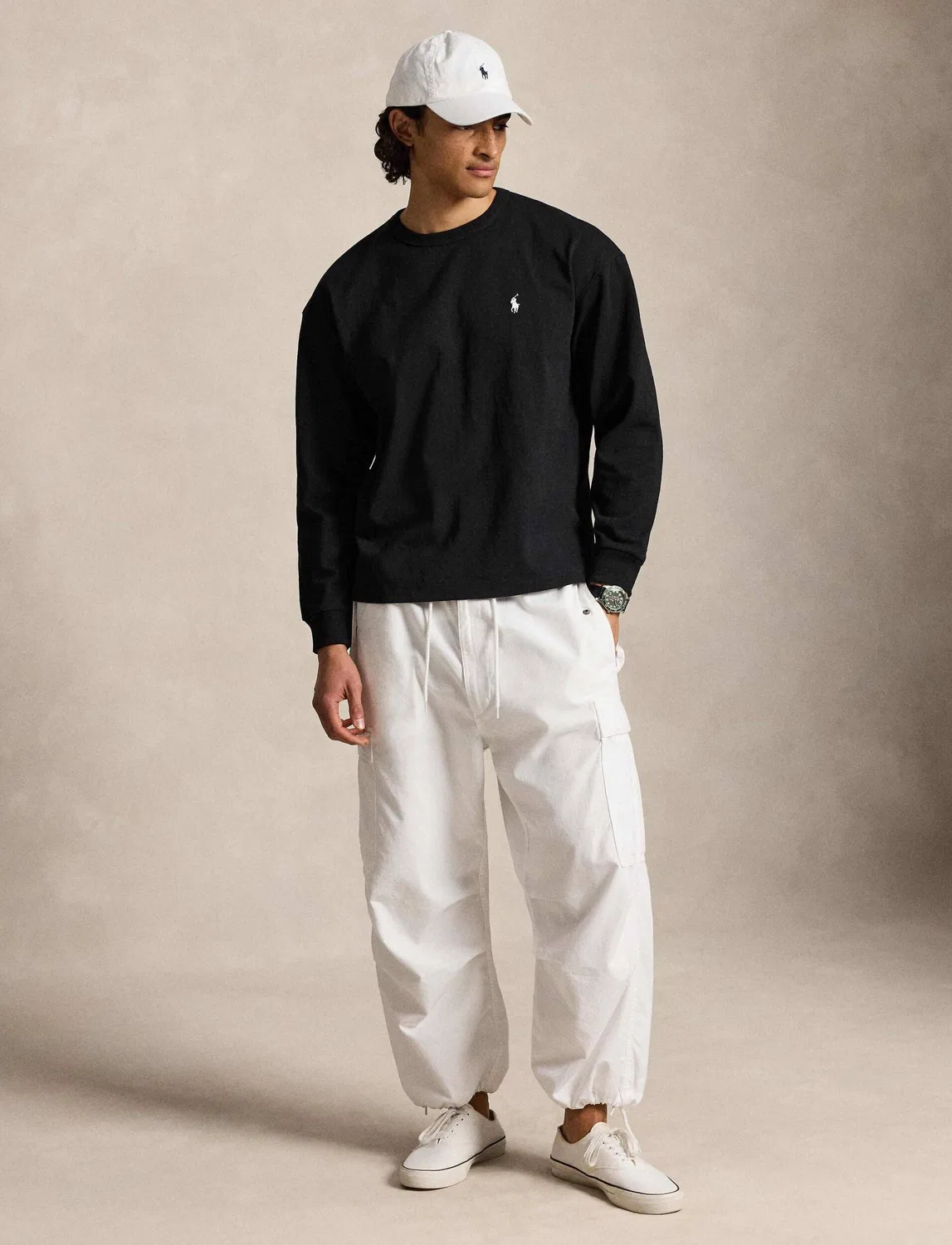 Толстовка Relaxed Fit Polo Ralph Lauren, черный — фото 2