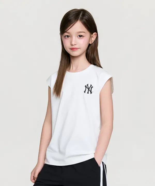 Майка-безрукавка SPORTIVE BASIC BIG LUX, Mlb Kids, айвори
