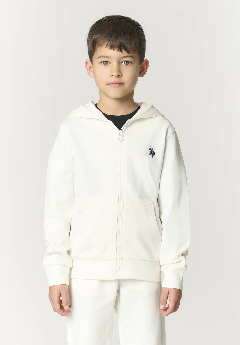 Толстовка на молнии U.S. Polo Assn., Bianco