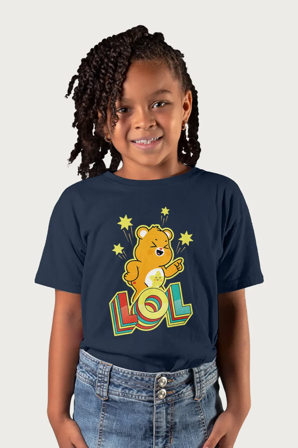 Детская футболка с принтом Unlock the Magic Funshine Lol Care Bears, Navy