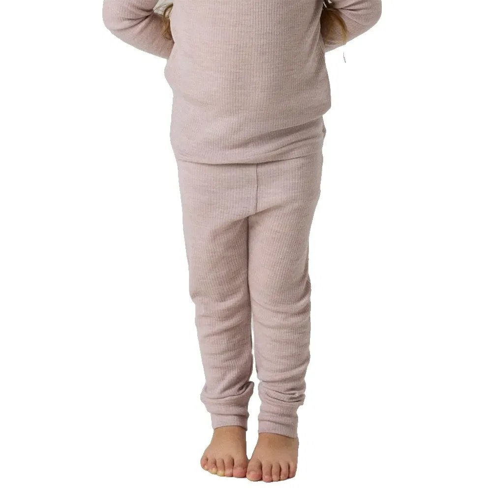 Детские леггинсы из мериносовой шерсти Wax Wool Rib Name it, Beige