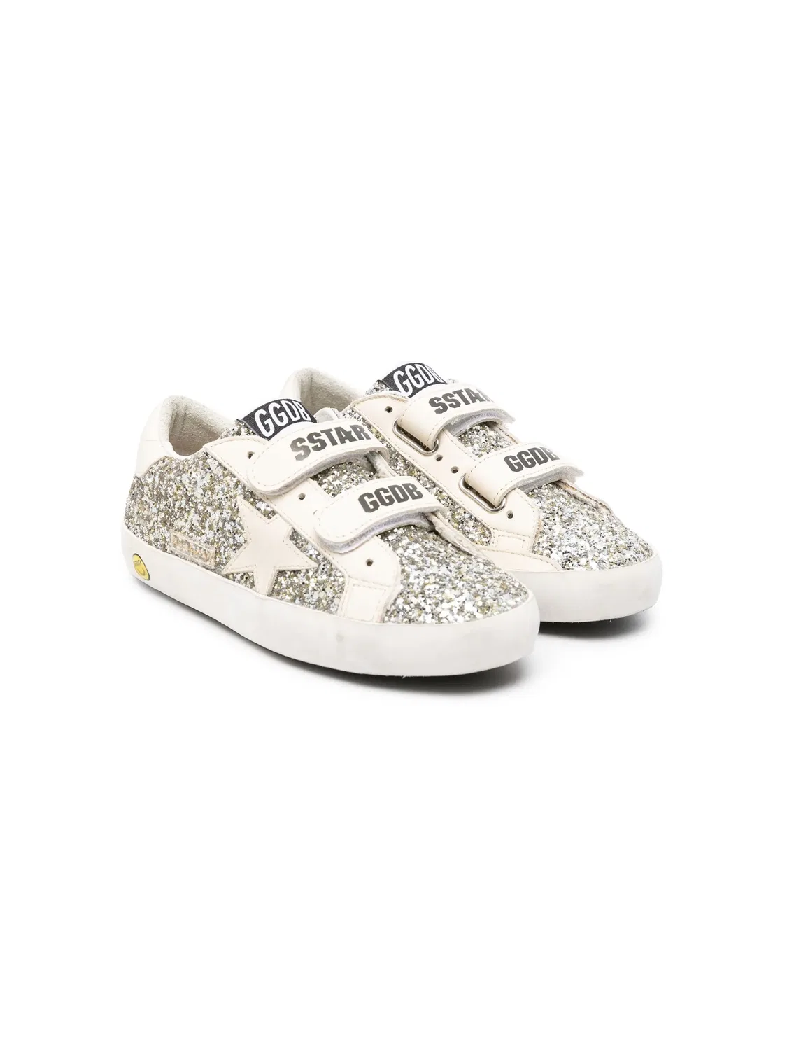 Golden Goose Кроссовки в стиле ретро белого цвета