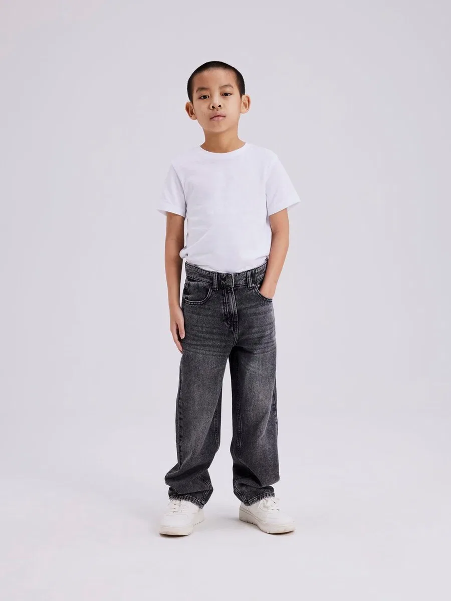 Джинсы NAME IT Regular Jeans 'Ryan' темно-серого цвета — фото 3