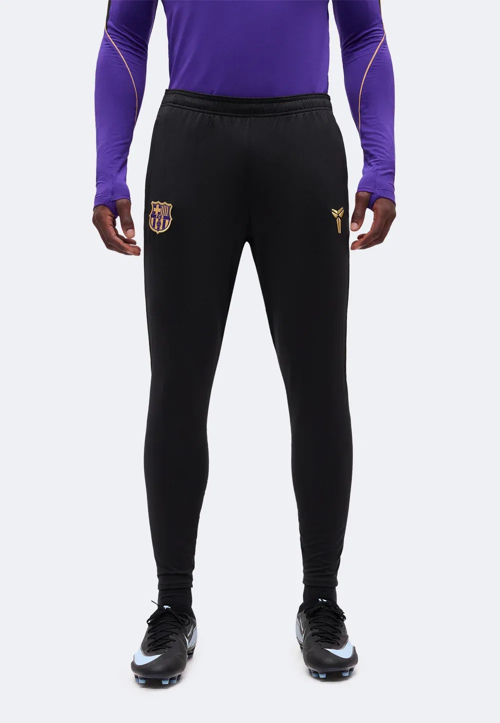 Фкб - спортивные штаны Nike Performance, Black/Field Purple/Metallic Gold-Coloured