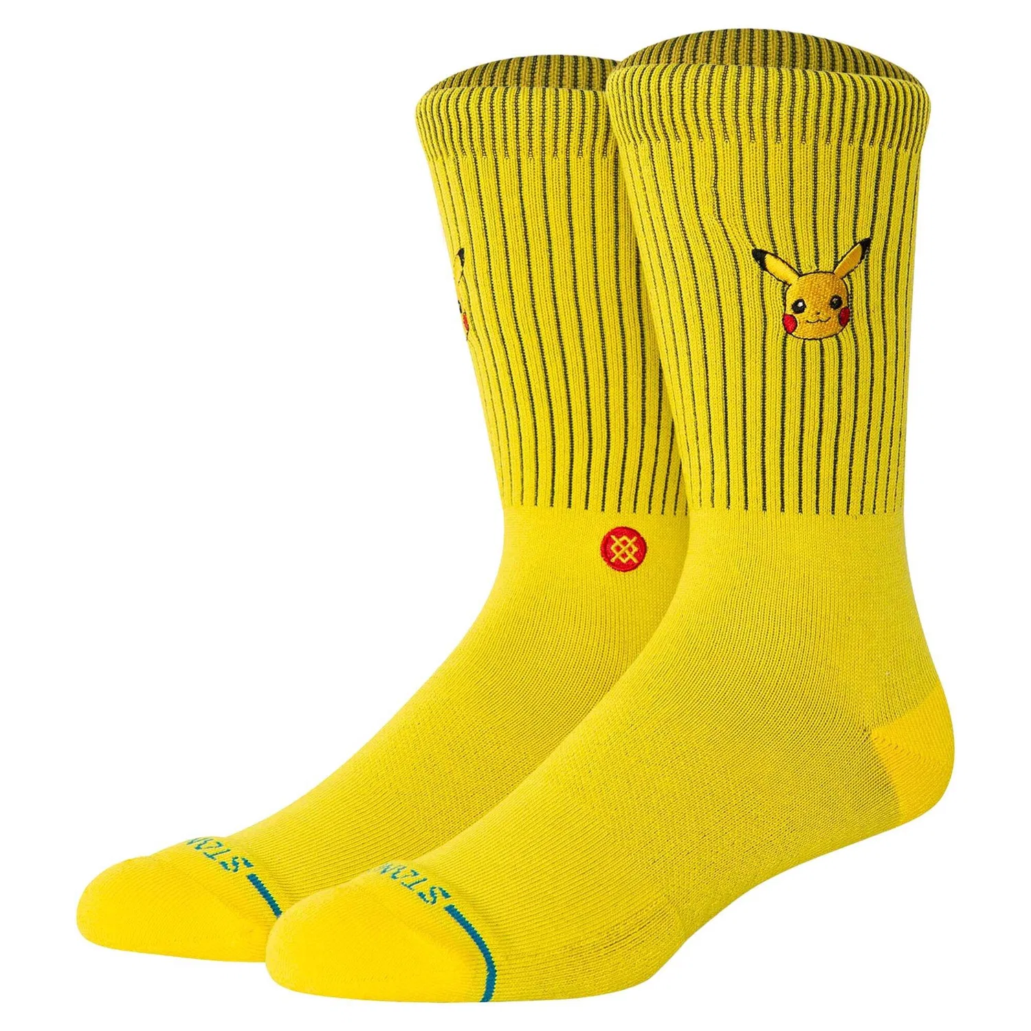 Детские носки с принтом Pikachu Stance, Yellow