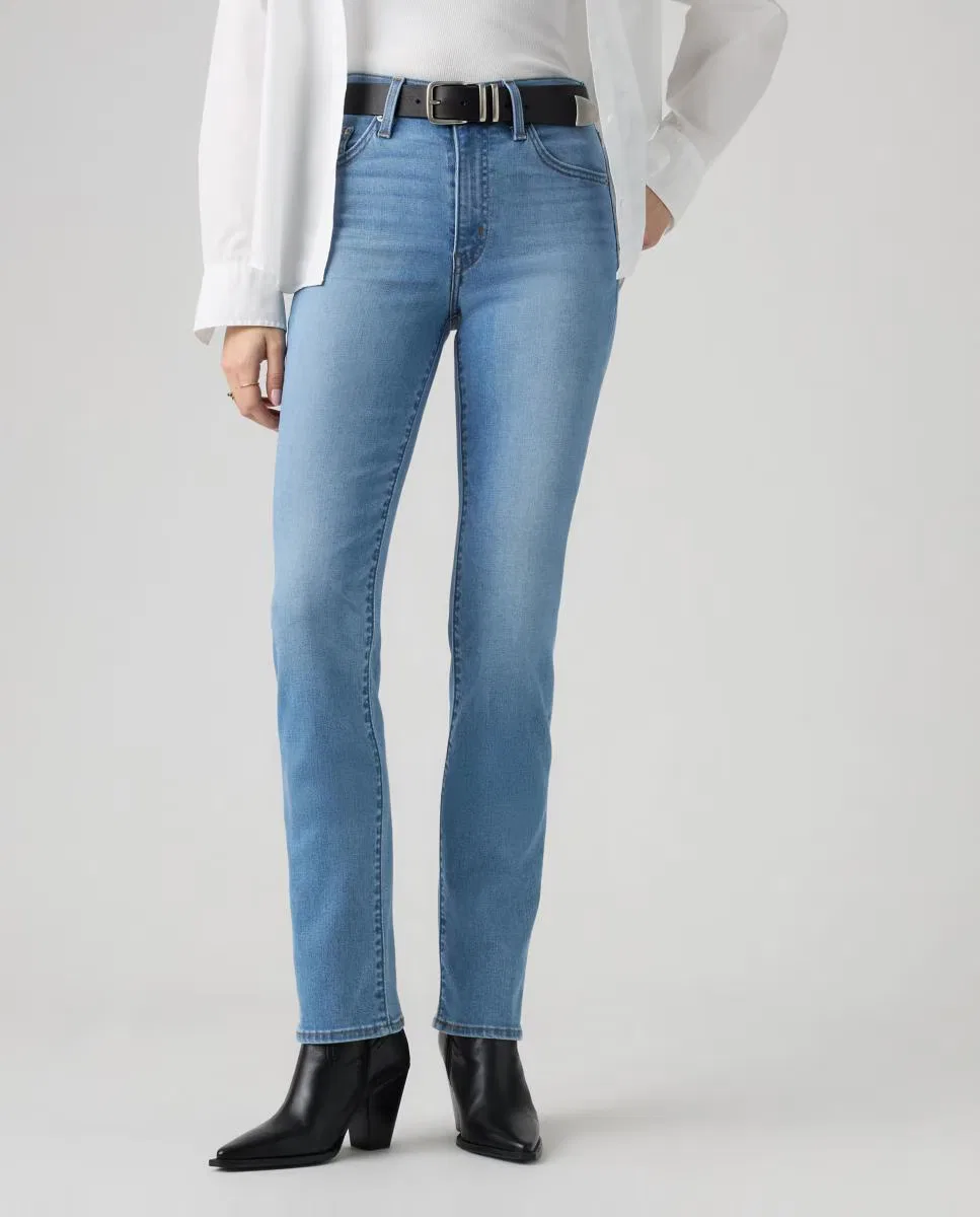 Женское узкие джинсы, Vaquero Pitillo 722 High Rise Slim Tiro Alto, Levi's, синий — фото 3
