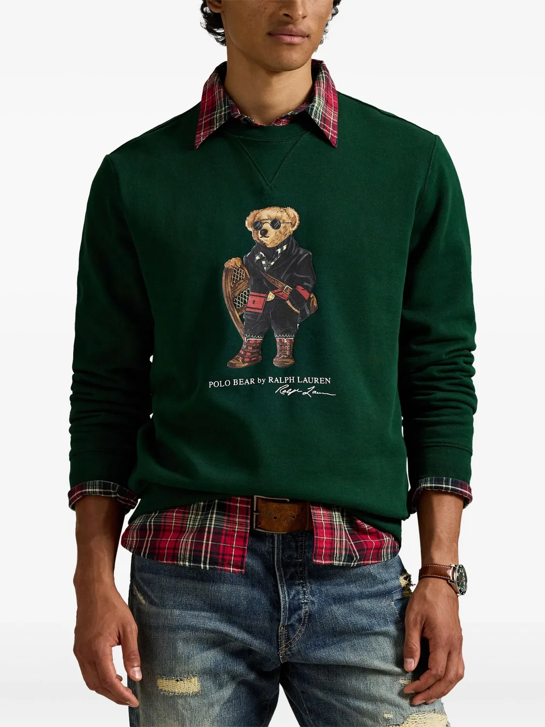 Толстовка с длинным рукавом Polo Bear Polo Ralph Lauren, зеленый — фото 2