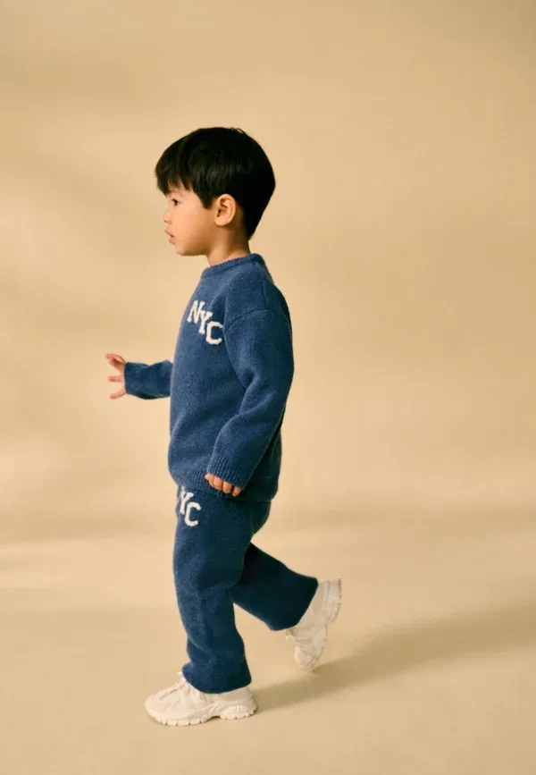 Брюки из полиэстера Regular fit nyc varsity set Next, navy blue, темно-синий — фото 3