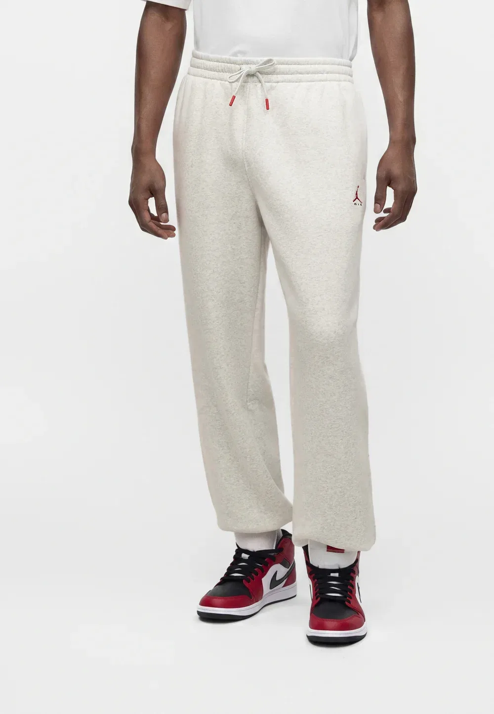 Брюки с манжетами - спортивные штаны Jordan, Neutral Grey/Htr/(University Red)