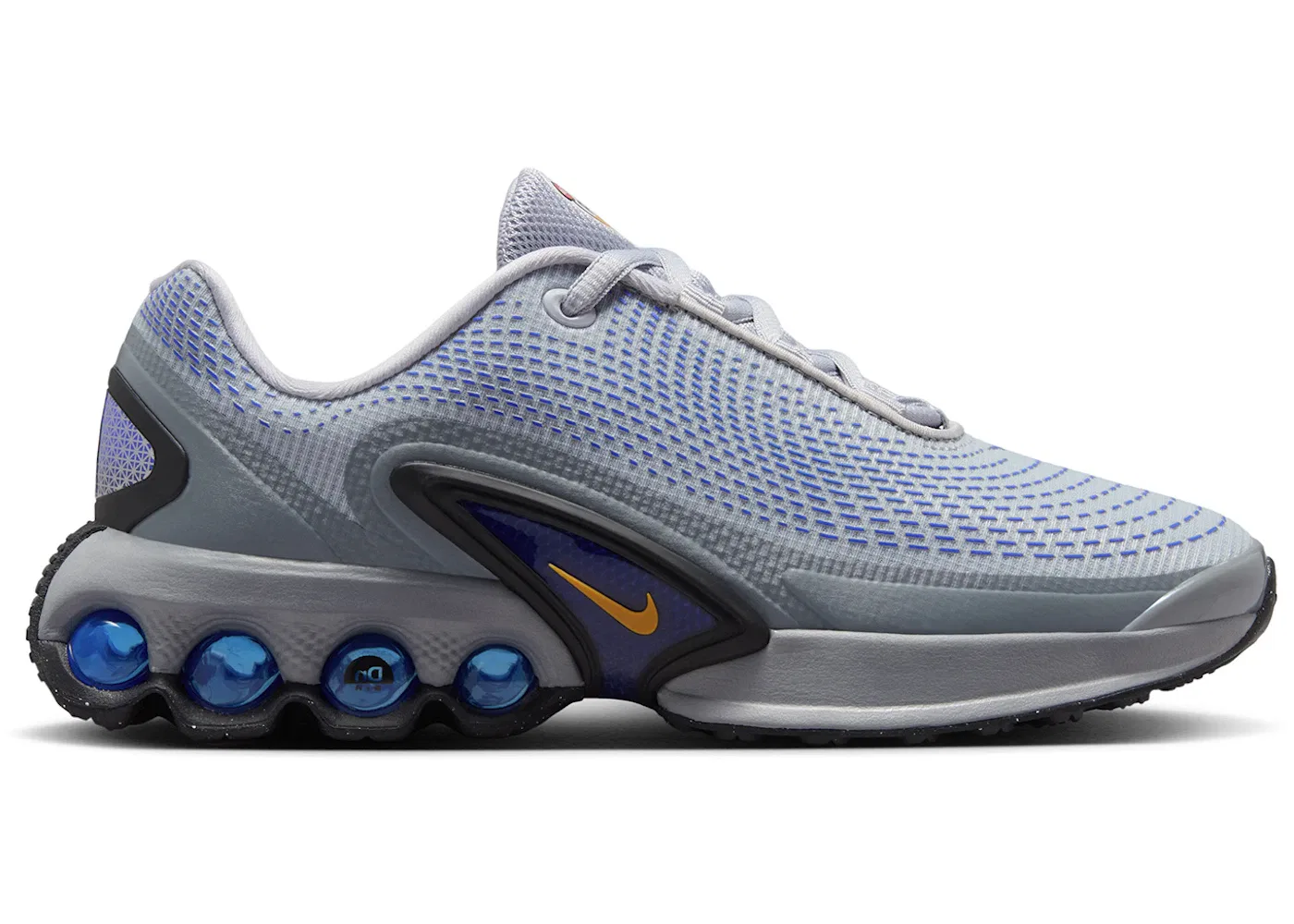 Детские кроссовки с технологией Air Max Nike Air Max Dn Nike, Wolf Grey Hyper Royal Metallic Silver Bright Ceramic