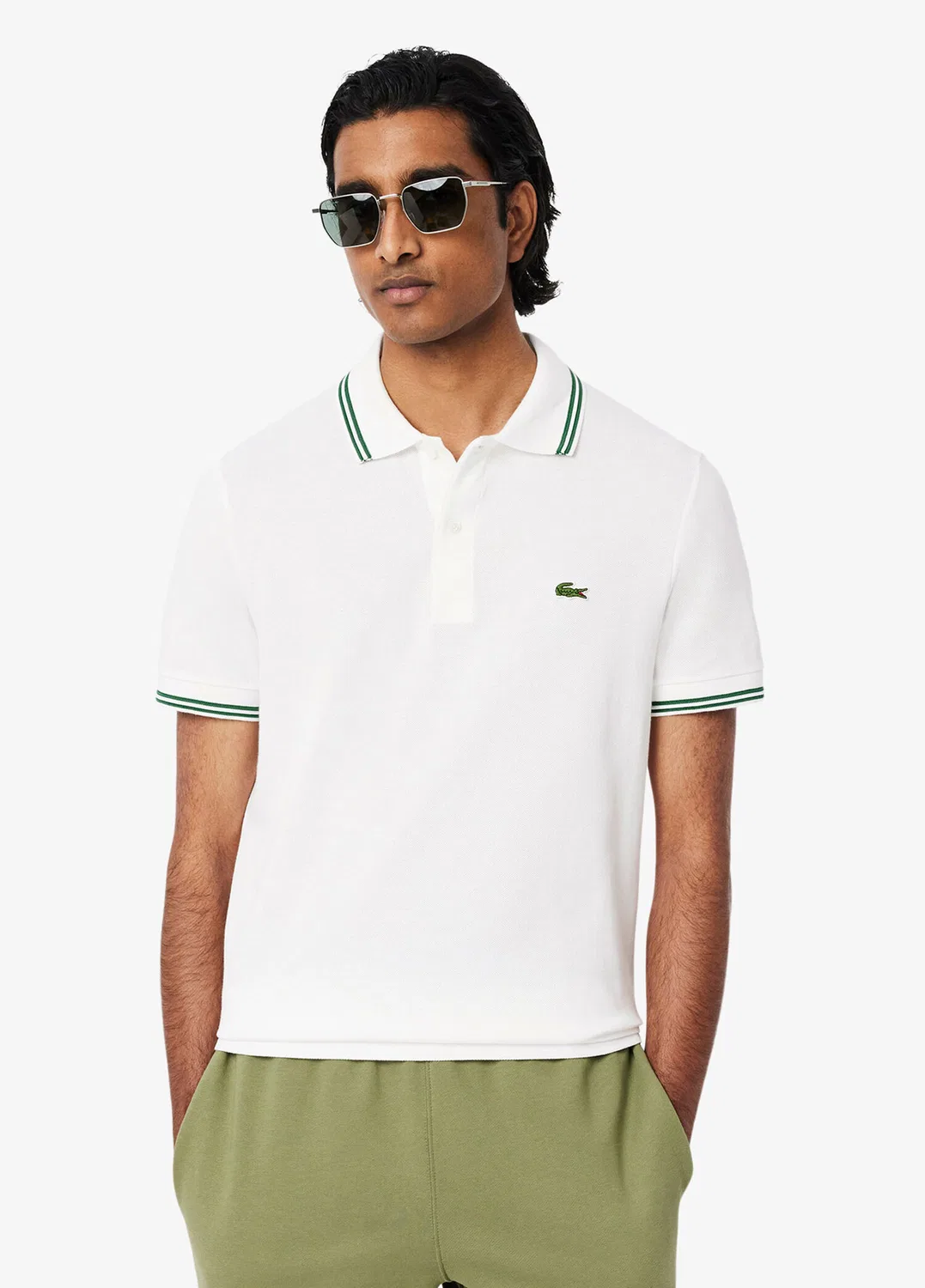 Поло Lacoste L.12.12 Regular Fit, белый