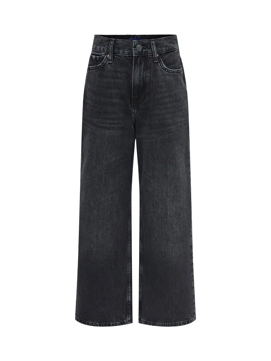 Джинсы Only & Sons Junior Wide leg Jeans 'OSJREMI' из черного денима