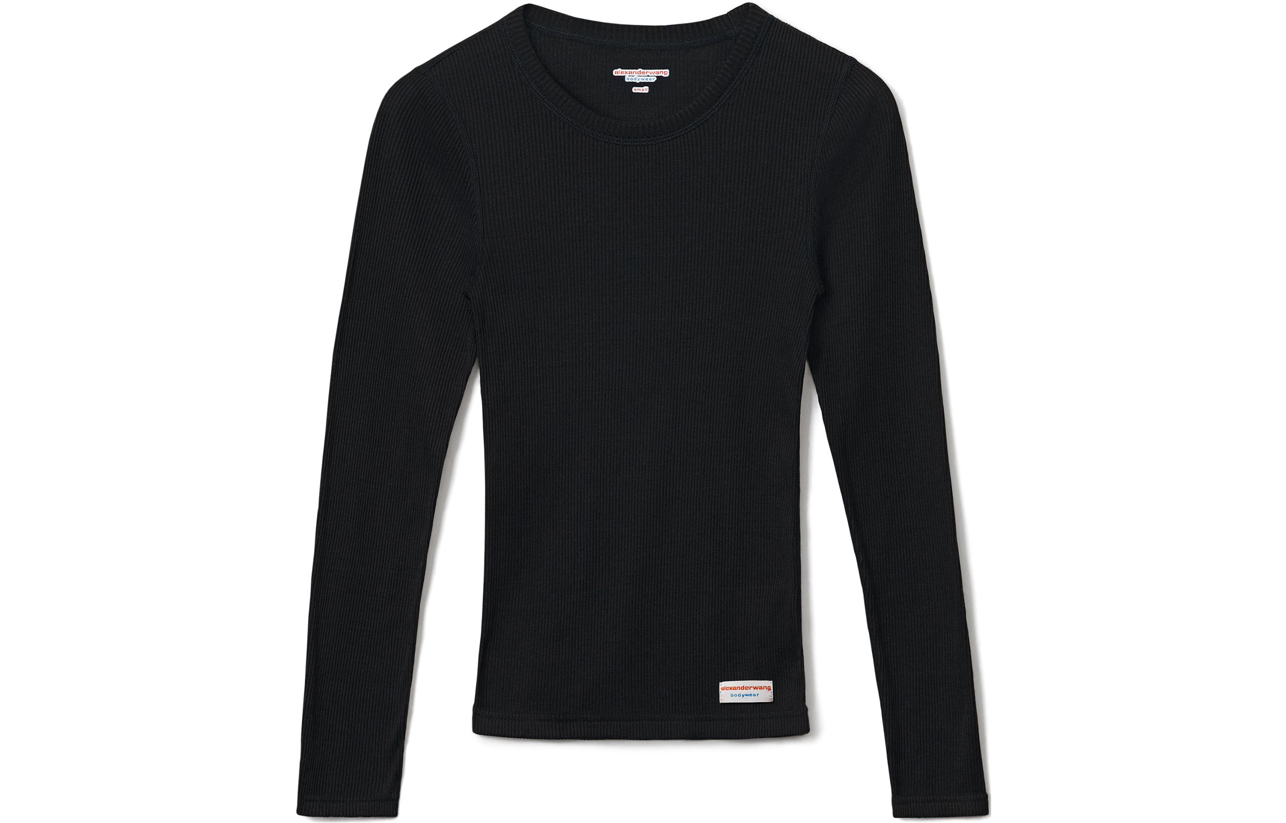 

Риб-футболка с длинными рукавами Alexander Wang, черный