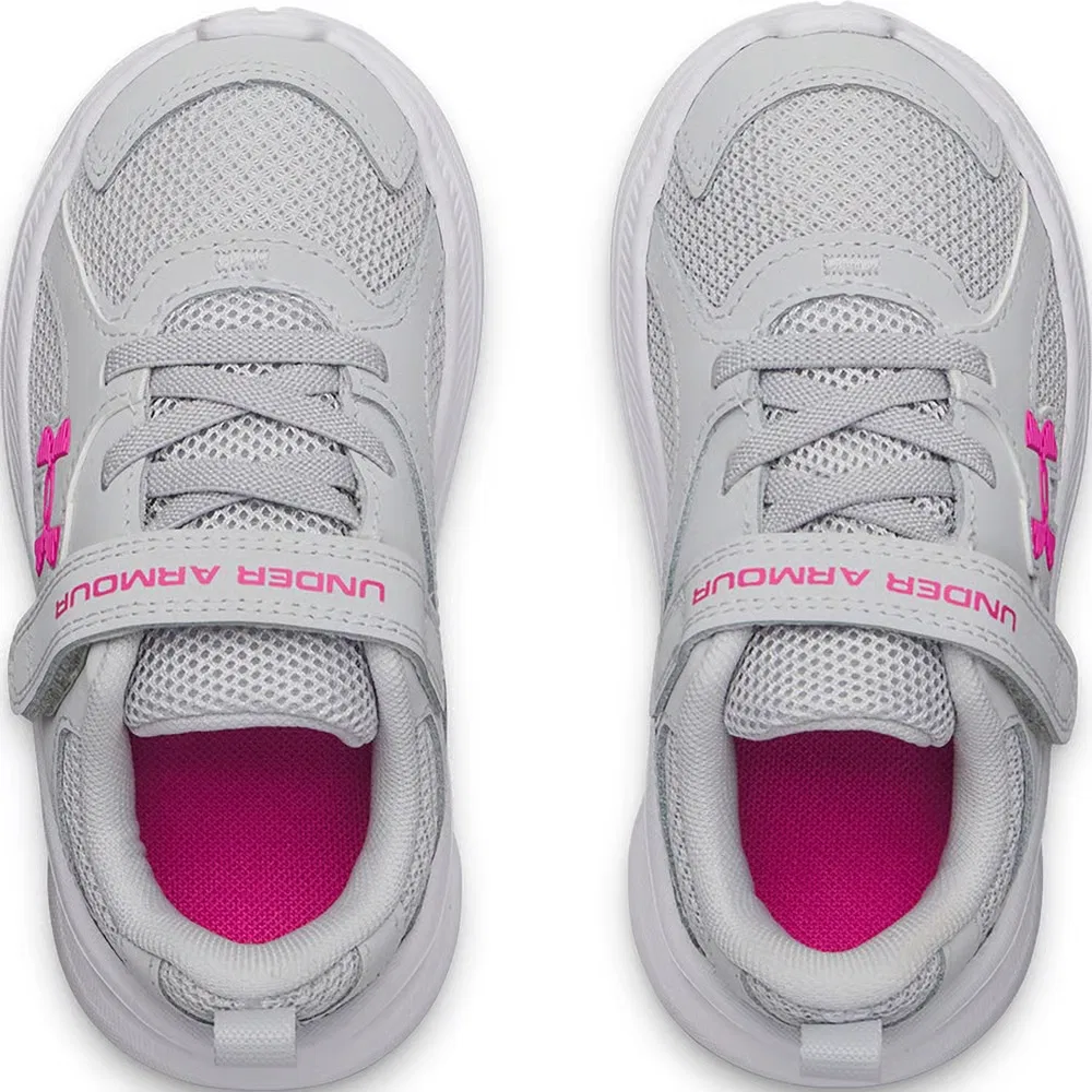 Детские кроссовки Charged+ Asset 11 AC для малышей Under Armour, Gray/Gray /Pink — фото 3