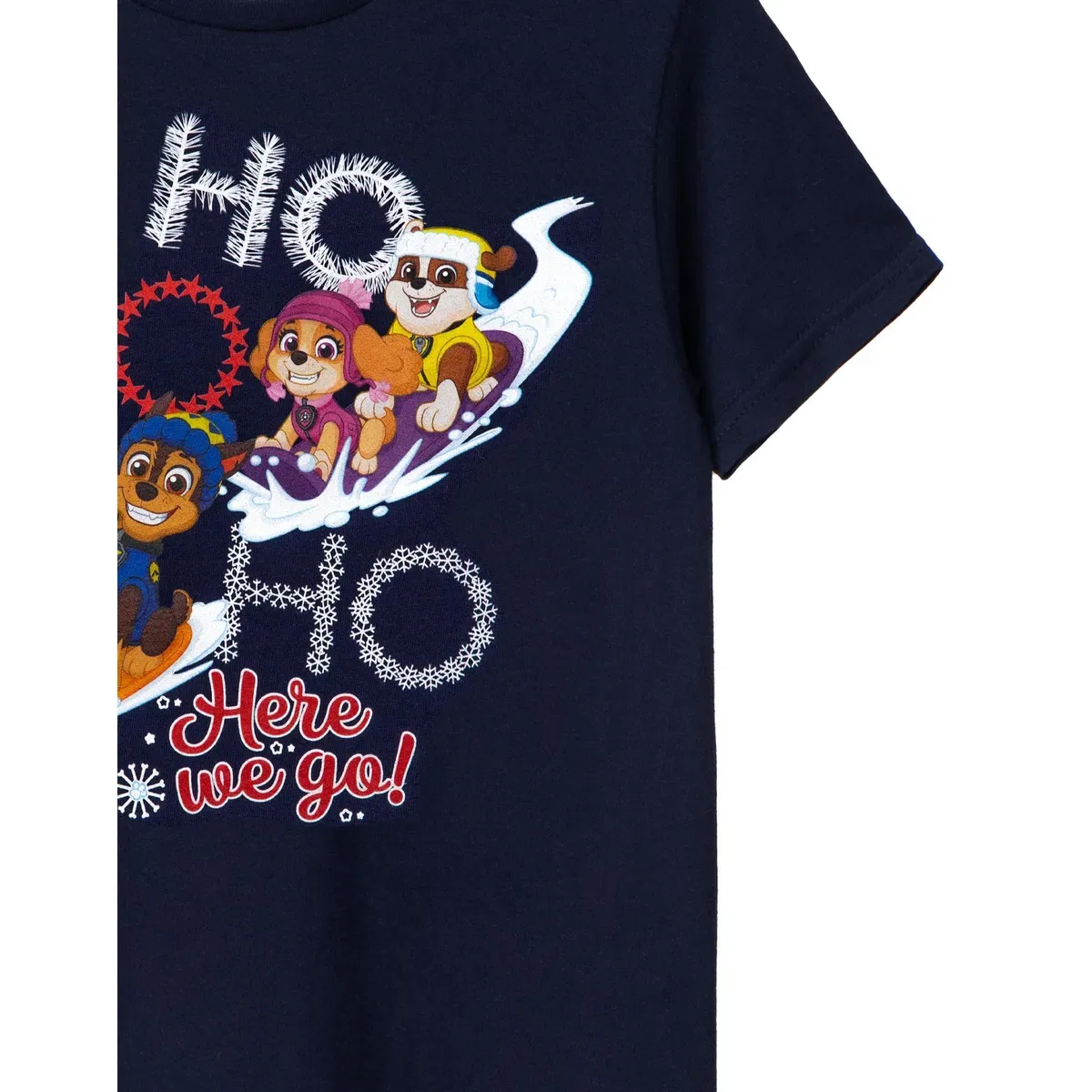 Детская футболка с коротким рукавом Ho ho ho Paw Patrol, Blue — фото 4