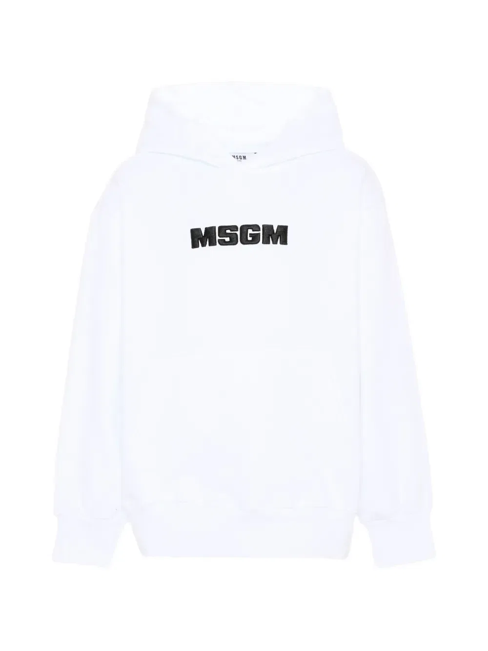 Толстовка с вышитым логотипом Msgm Kids, белый
