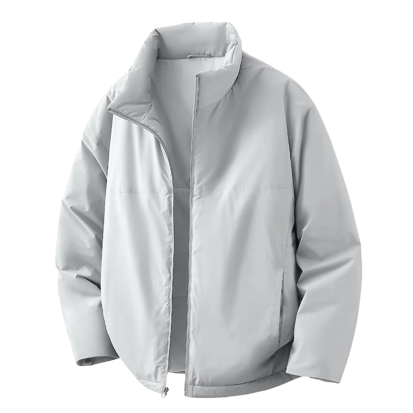 Детская пуховая куртка легкая и теплая хлопковая MINISO, Light Gray (Solid Color)