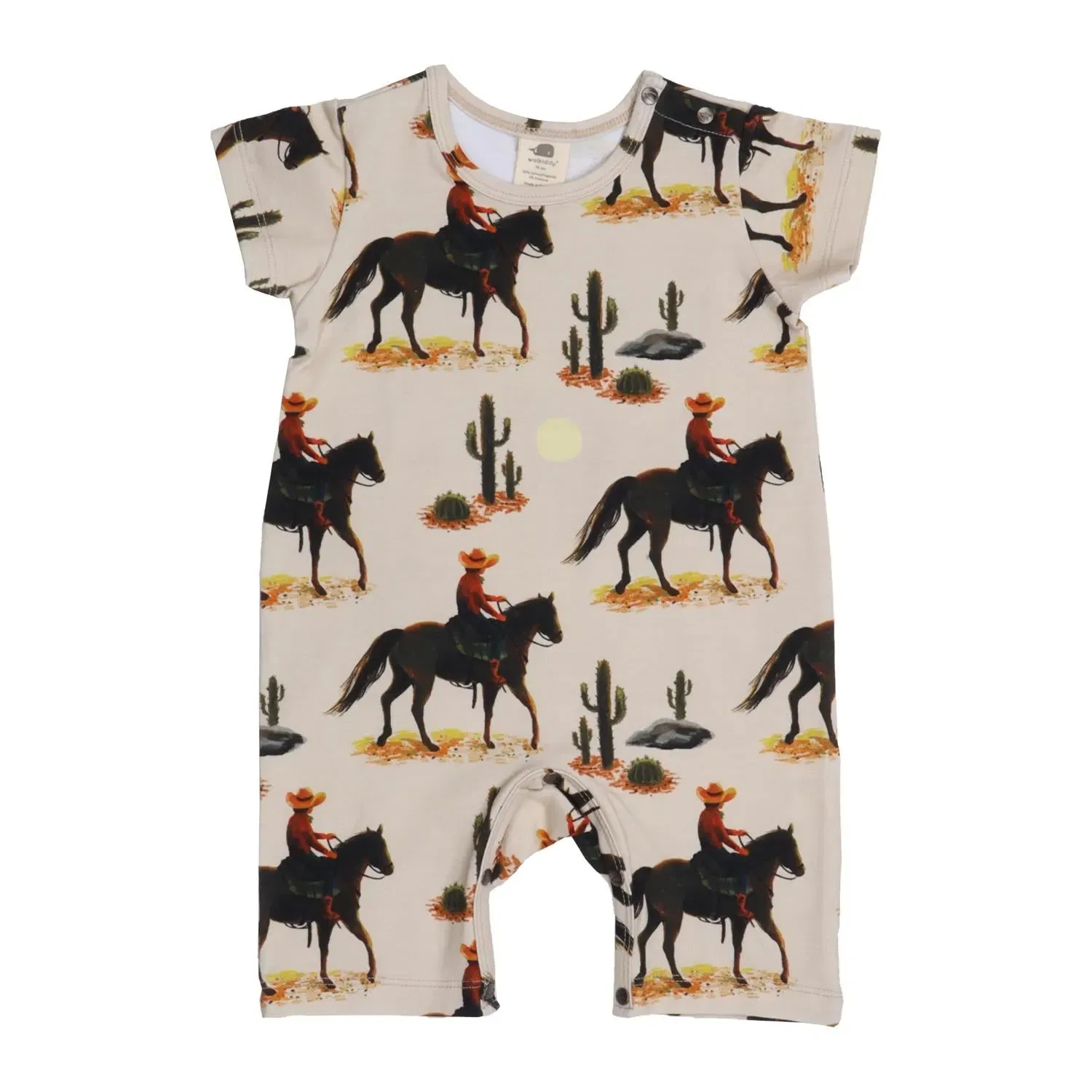 Комбинезон хлопковый The Cowboy Walkiddy, коричневый