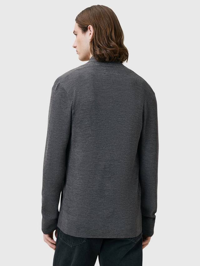 Кардиган из мериносовой шерсти Mode с открытой передней частью AllSaints, Monument Grey — фото 2