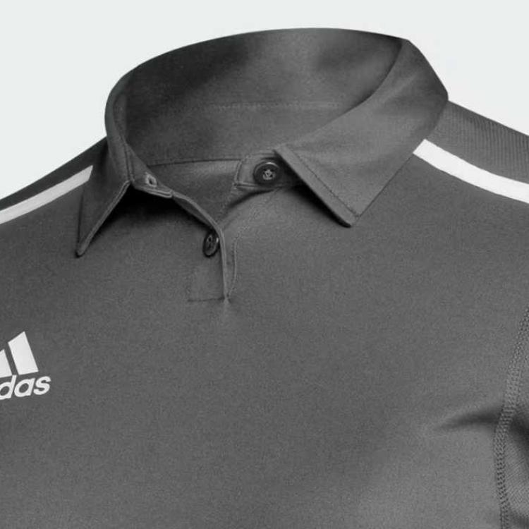 Adidas Женская поло Team Issue Team Grey Four/White — фото 3