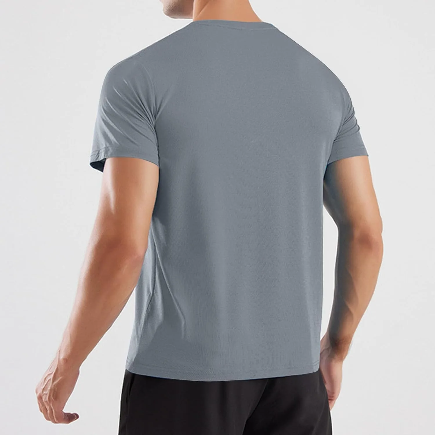 Мужская футболка для тренировок Loose Fit Quick Dry Moisture Wicking — фото 3