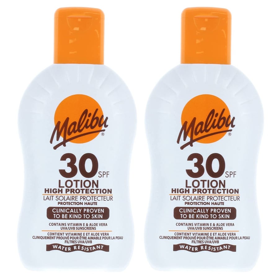 

Malibu Protective Lotion SPF30 Waterproof Balm 200 мл x2 шт.