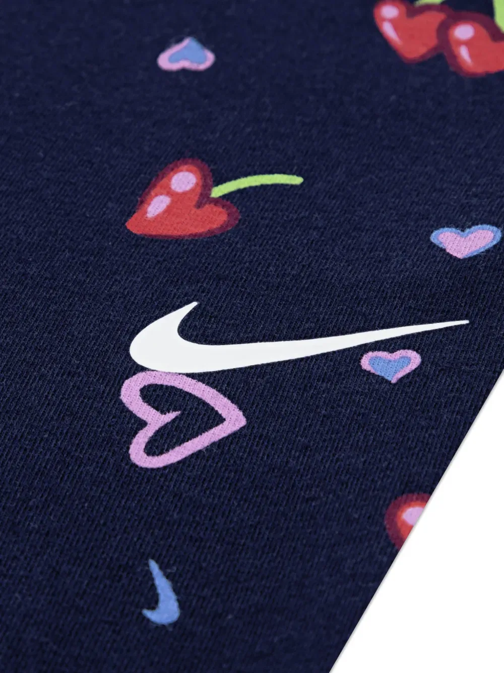 Комплект брюк с вишневыми сердечками (два комплекта) Nike Kids, фиолетовый — фото 4