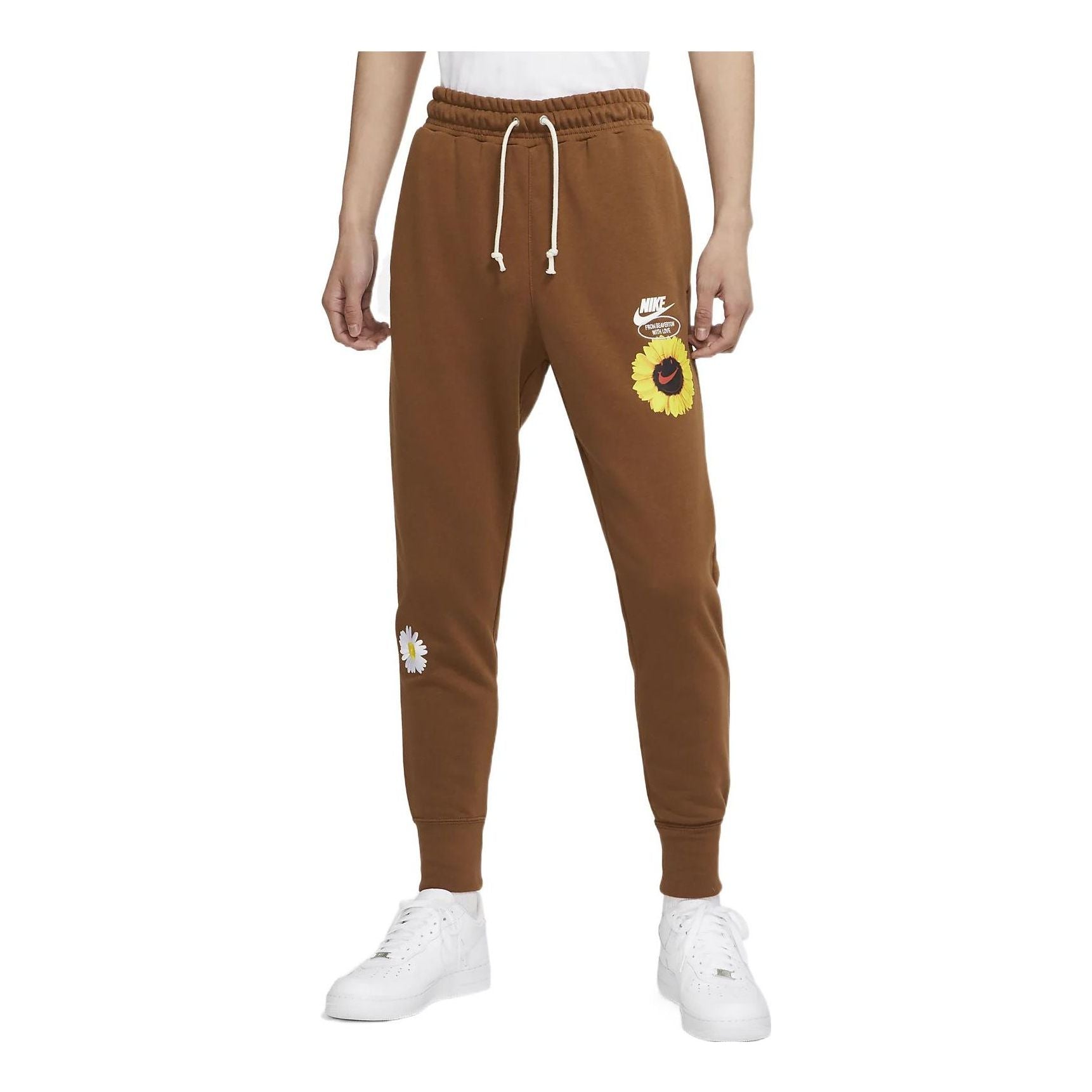 

Спортивные брюки Men's Nike Knit Embroidered Sports Pants/Trousers/Joggers Brown DM5013-204