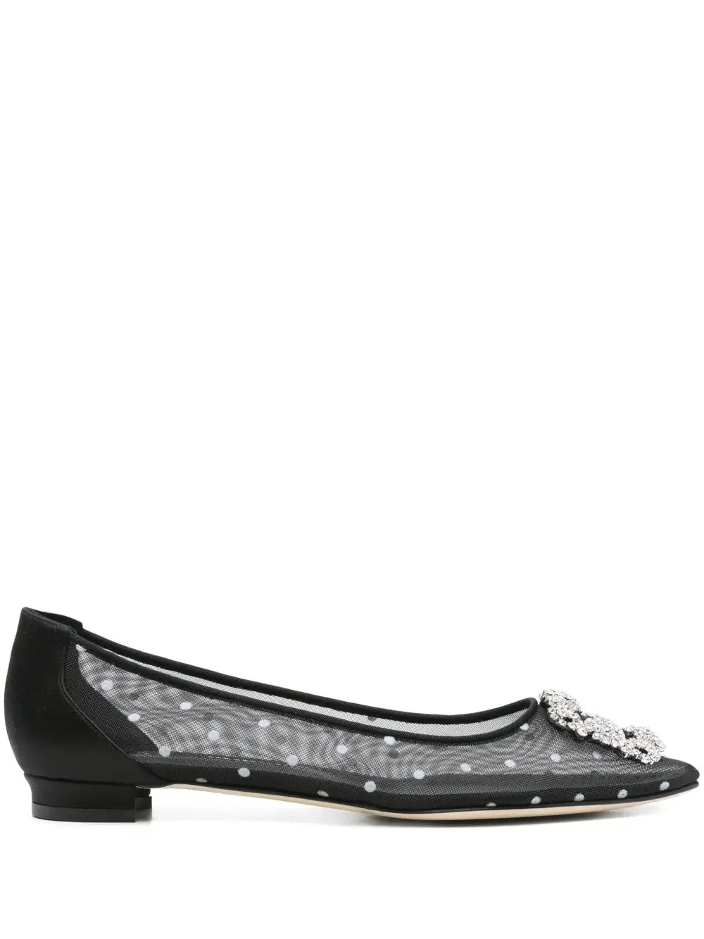Балетки Hangisi Manolo Blahnik, черный