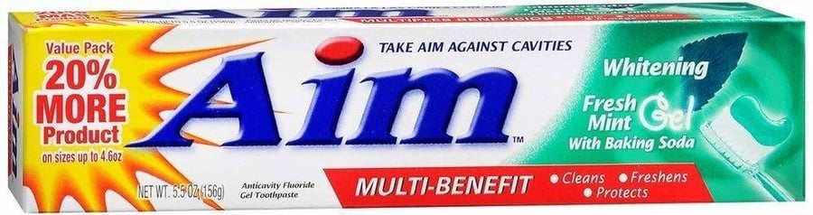 

Aim Whitening Multi Benefit, отбеливающая зубная паста, 156 г
