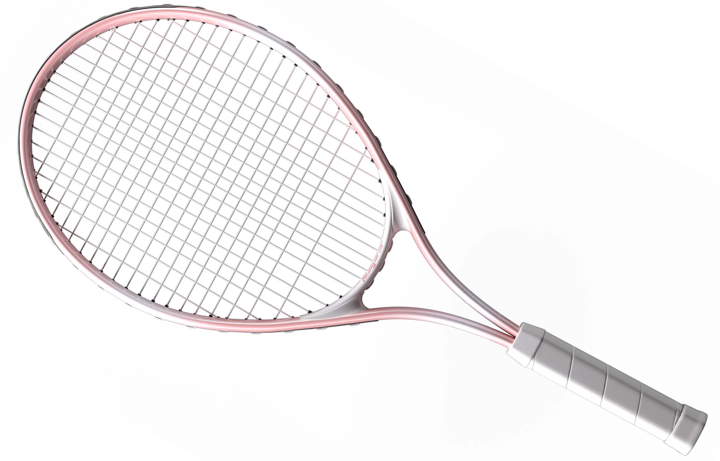 

Теннисная ракетка Unisex из алюминиевого сплава, 255 г, 102 кв дюйма DEERWAY, hanjue tennis racket светло-розовый-[single racket]