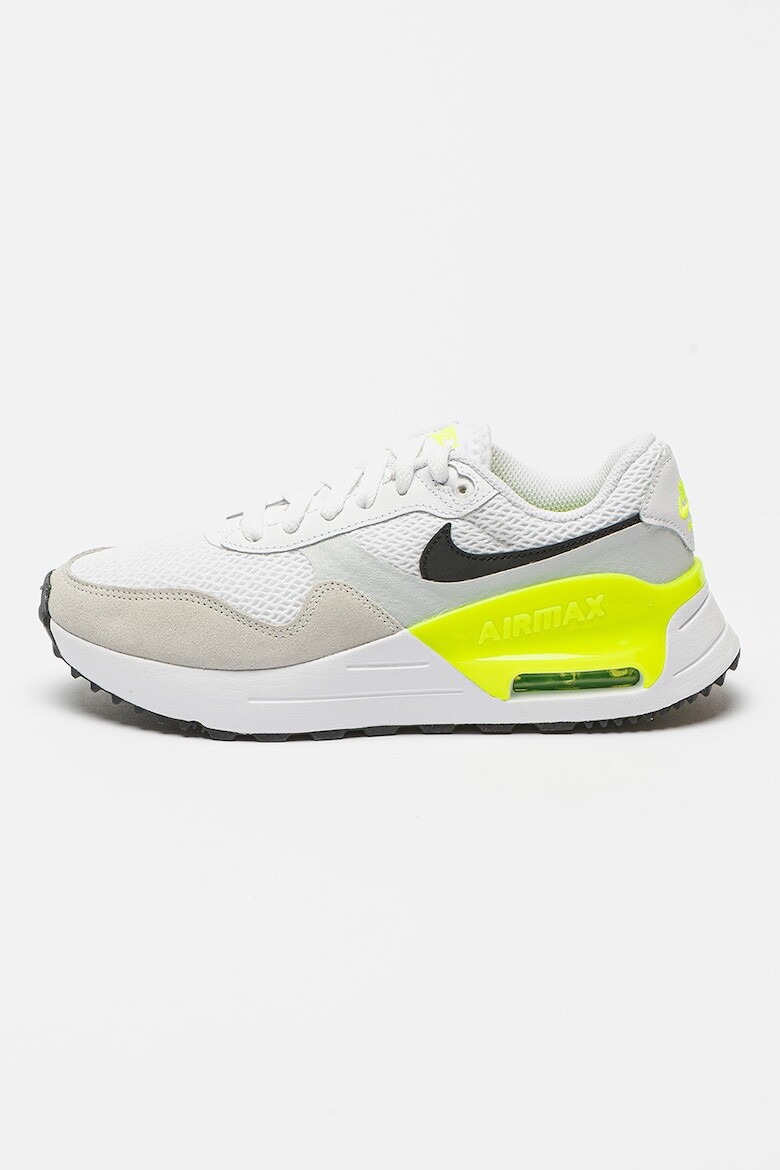 

Кроссовки Air Max System с сетчатыми вставками и замшей Nike, серый