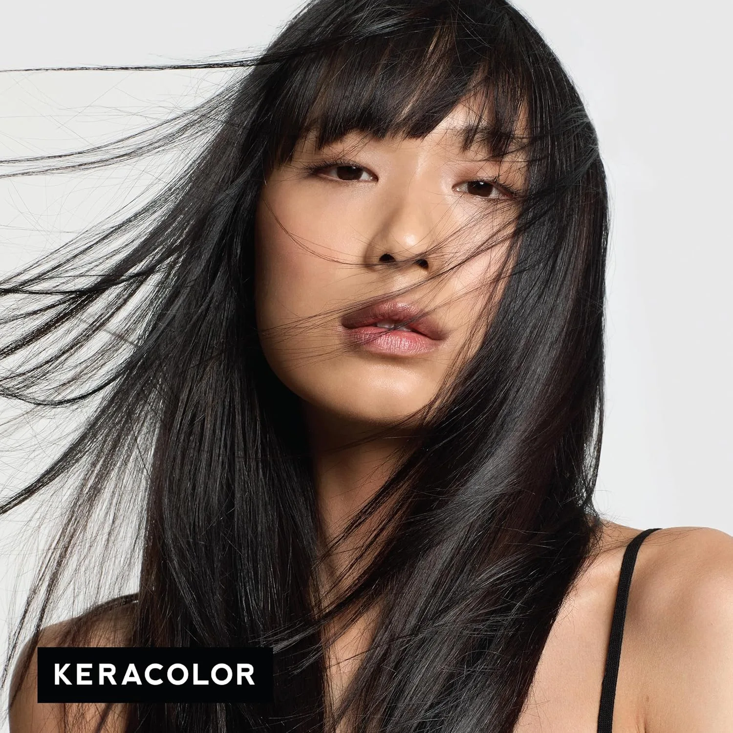 Keracolor Color + Clenditioner 3-в-1 Кондиционер для окрашивания волос, мягко очищает и кондиционирует, полуперманентная краска для волос, 23 оттенка, 355 мл, Onyx — фото 4