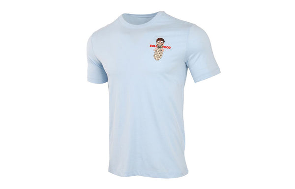 Футболка sportswearsole food pattern printing blue sky blue Nike, голубой — фото 2