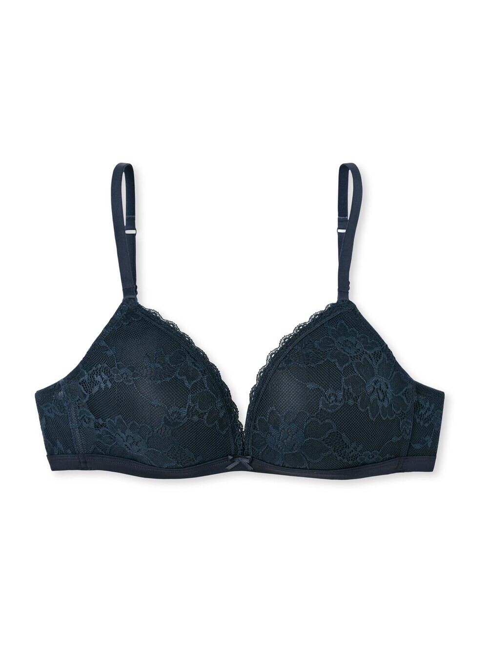 

Бюстгальтер-футболка SCHIESSER Pure Lace, темно-синий