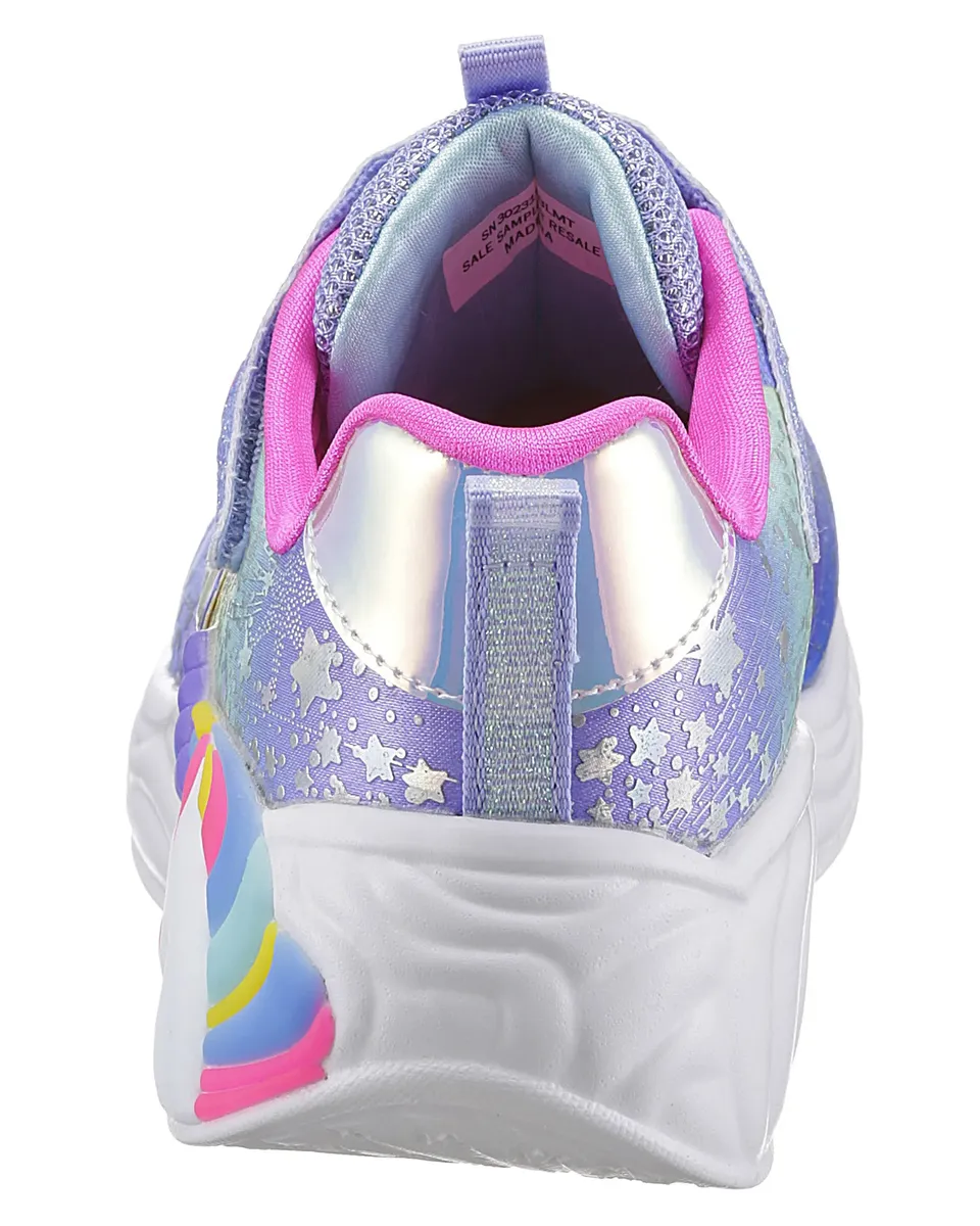 Детские кроссовки Skechers "UNICORN DREAMS-", с мягкой стелькой, повседневная обувь, полуботинки, туфли на шнуровке Skechers Kids, цвет Blau-Kombiniert — фото 2